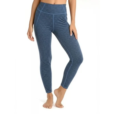 Leggings de tiro alto Cuddl Duds Climacool 7/8 XS azul jaspeado Foto 1 de 4