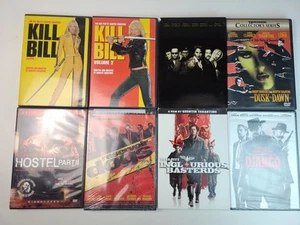 Lot Of 8 Quentin Tarantino DVDs Bill Dogs Django Dusk Inglourious Jackie *AS IS* - Picture 1 of 4