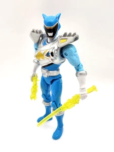 Figura Power Rangers Dino Super Charge Dino Drive Silver Aqua Ranger 5,5" - Imagen 1 de 4