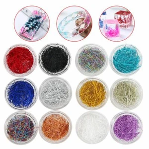 12Pcs Mixed Color Grid Thin Line Metal Wire Epoxy Filling Material Making Crafts - Picture 1 of 6
