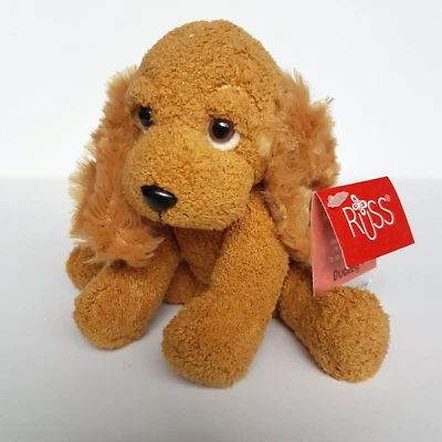 Russ DUDLEY COCKER SPANIEL Dog Puppy 11cm Chamois Plush Stuffed Animal TAGS Toy - image 1 of 4