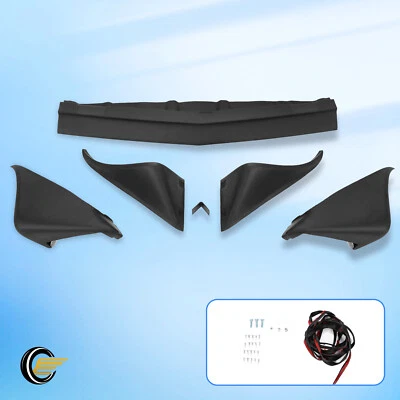 Rueda delantera trasera destellos fibra de vidrio pintada negra para Pontiac Firebird 1979-1981 Foto 1 de 4