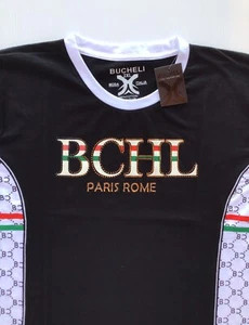Men’s Bucheli T Shirt,Soft Cotton,Stretch,Italian Style 2XL…..E1.B - Picture 1 of 15