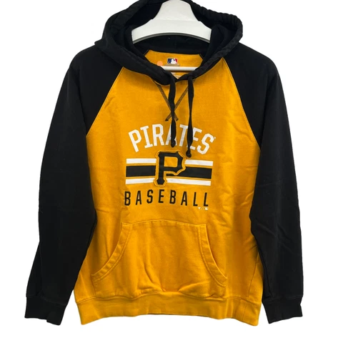 MLB Genuine Pittsburgh Pirates Pullover Hoodie Sweatshirt Adult Small Spellout Cover