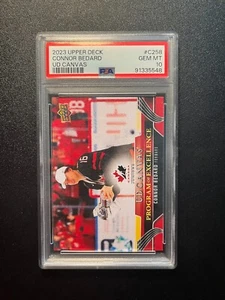 2023-24 Connor Bedard UD Canvas Program Excellence Rookie #C258 PSA 10 - Picture 1 of 2