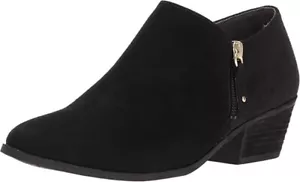 Zapatos Dr. Scholl's para mujer botas cortas al tobillo negras microfibra gamuza talla 7 - Imagen 1 de 6