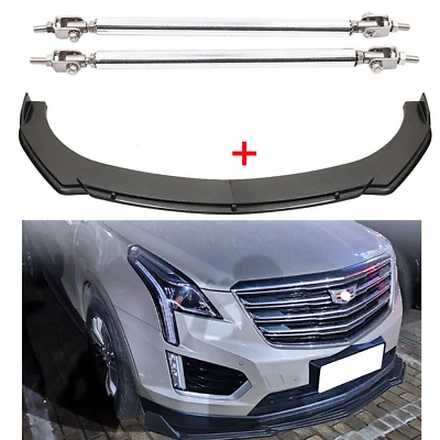 Carbon Fiber Front Bumper Lip Spoiler Splitter Body Kit For Cadillac CTS ATS Foto 1 de 4
