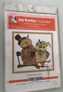 Owl Couple Cross Stitch Kit Joy Sunday DA344 New Sealed - Picture 1 of 3