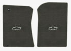 Lloyd Velourtex Front Mats for '73-74 K20 Pickup w/Silver Outline Chevy Bowtie