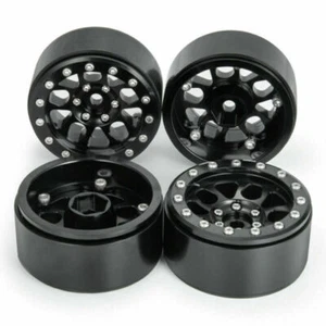 4PC 1.9" Metal Beadlock Wheel Rims for SCX10 RC Axial TRX-4 D90 90046 US - Picture 1 of 11