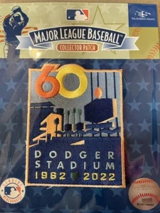 2022 LOS ANGELES DODGERS DODGER STADIUM 60TH ANNIVERSARY PATCH OFFICIAL LICENSED - Picture 1 of 1
