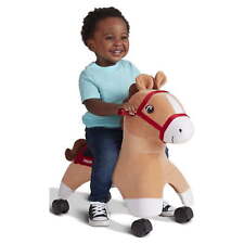Boots: Rolling Pony, Plush Caster Ride-on Horse for Girls and Boys