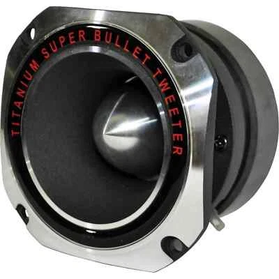 Titanium Bullet Super Tweeter 1.75" 44mm 300W 8 Ohms Voice Coil Solder Terminals - Image 1 of 3