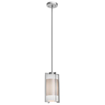 Access Lighting 20738-BS/OPL Iron Pendant Brushed Steel - Image 1 of 4