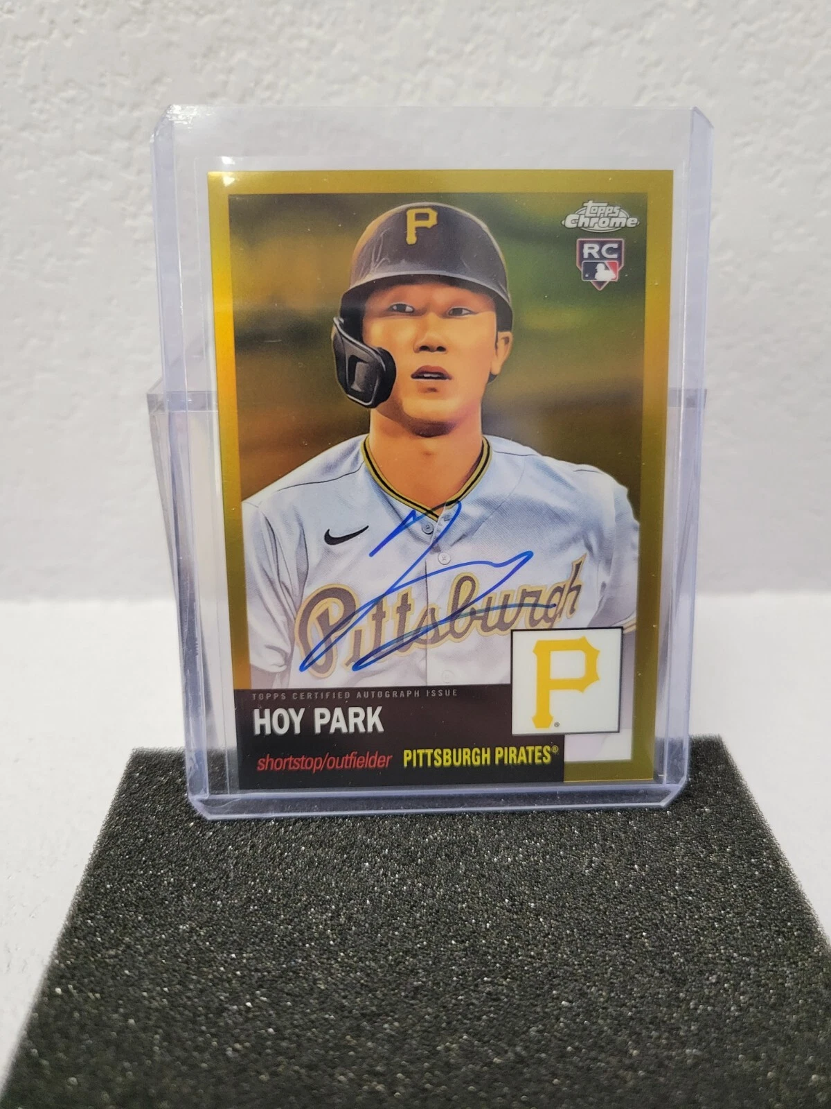 2022 Topps Chrome Platinum Anniversary Hoy Park Rookie Auto Gold Refractor/50