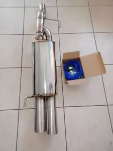 Terminale valvola wireless 60mm Silenziato Abarth Grande Punto/EVO/MITO Fin 80mm - Bild 1 von 3