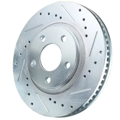 Power Stop Front Right Drilled and Slotted Disc Brake Rotor AR83076XR - Image 1 of 4