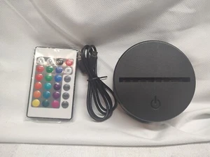 3d Led Lamp Bases For 3d Illusion Night Light7 Colors Touch Switch Replacement B - Picture 1 of 13