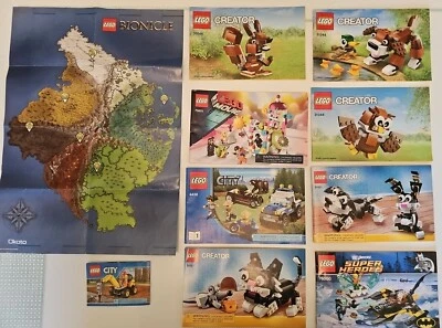 Lego Instruction Manuals  Booklets DC Creator Lego Movie Bionicle Lot Of 9 - Image 1 of 4