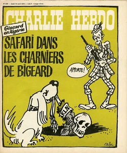 "CHARLIE HEBDO N°230 du 10/4/1975" CABU : GISCARD EN ALGÉRIE - Imagen 1 de 1
