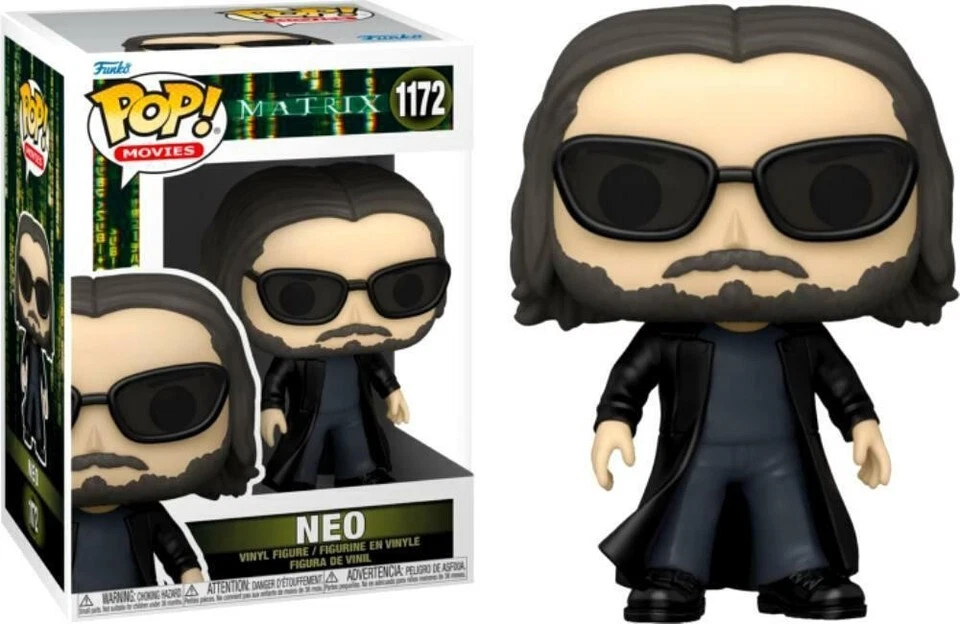 FUNKO POP VINYL FIGURE MOVIES MATRIX NEO 1172 NEW - Immagine 1 di 1