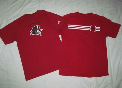 Duquesne Dukes Football & adidas Mens M Med Lot 2 pc red adidas T shirts 19 x 27 - Image 1 of 4