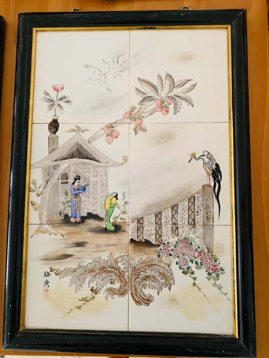 陶瓷古董日本画作、画卷| eBay