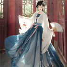 Female Chinese Style Wide-Sleeved Hanfu Dress Ancient Costume Retro Dress Set