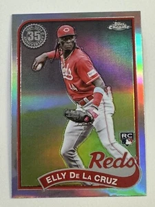 2024 Topps Chrome Elly De La Cruz RC Reds 1989 Refractor #89CB-11 - Bild 1 von 2