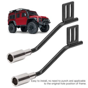 1 par de accesorios de tubo de escape de metal para decoración de simulación de coche RC para Scx10 1/10 - Imagen 1 de 12