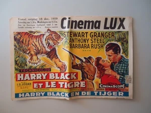 STEWART GRANGER/HARRY BLACK ET LE TIGRE/F25A/affiche belge - Picture 1 of 1