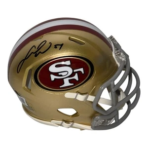 FRED WARNER SIGNED AUTOGRAPH SAN FRANCISCO 49ERS SPEED MINI HELMET BECKETT BAS - Picture 1 of 3