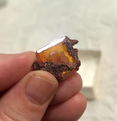 Natural Wulfenite Specimen from Los Lamentos Chihuahua Mexico - Large Crystal - Image 1 of 4