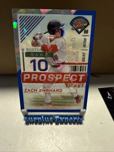 2024 Panini Prospect Edition BLUE ICE Zach Ehrhard #175 - Medias Rojas de Boston/299 - Imagen 1 de 6