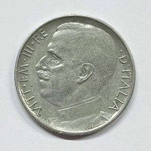 Vittorio Emanuele III (1900-1943). 50 centesimi "leoni" 1924 rigato BB+  E.1137 - Picture 1 of 2