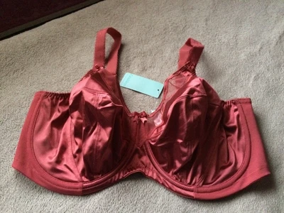 Sujetador con aros Goddess 40H (FF) rojo mineral Keira con bandas estilo 6090 nuevo con etiquetas Foto 1 de 4