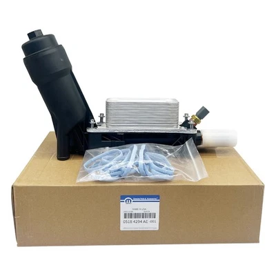 11-13 Jeep Dodge Chrysler 3.6L V6 ENGINE OIL COOLER FILTER HOUSING for OEM MOPAR - Imagem 1 de 4