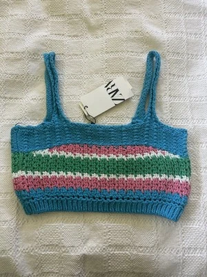 Top corto de punto Zara talla M nuevo con etiquetas Foto 1 de 4