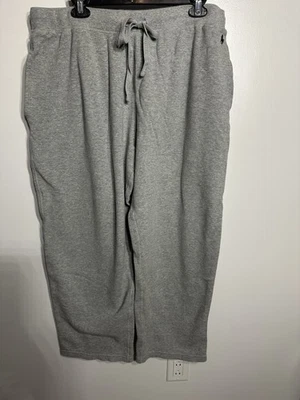 Polo Ralph Lauren Pantalones Para Hombres XL Gris Térmico Tejido Gofre Prendas para Dormir Poni Cómodas Foto 1 de 4