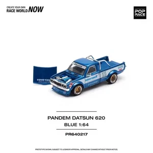 Pop Race 1/64 Pandem Datsun 620 Pickup blau #217 AUF LAGER US-Verkäufer - Bild 1 von 4