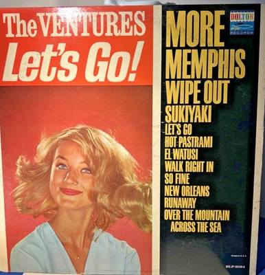 The Ventures LP "Lets Go" Record Album Vinyl Record. Cleaned and played.  Vtg - Image 1 of 2