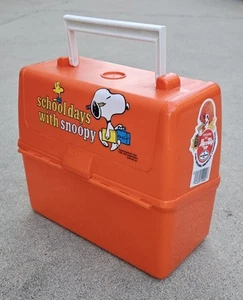 VINTAGE 1969 LUNCHTIME with SNOOPY LUNCHBOX - PEANUTS LUNCH BOX - SUPER CLEAN - Bild 1 von 11