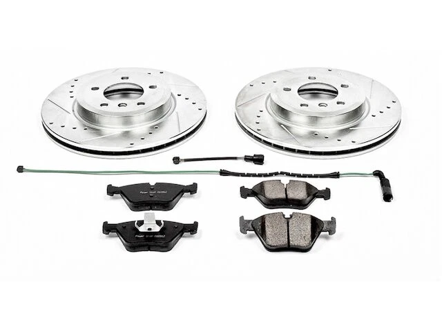 Pastilha de freio dianteiro e kit de rotor 24WVDG59 para 330Ci 330i 330xi 2001 2002 2003 2004 - Imagem 1 de 1