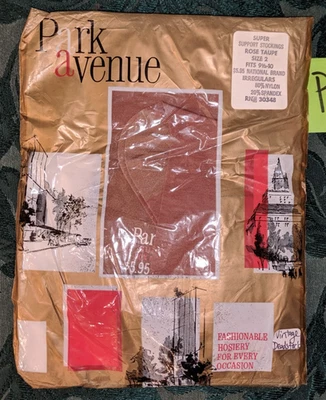 Medias altas hasta el muslo de colección 1pr Nylons Park Avenue paquete sellado de 10 #PA Foto 1 de 4