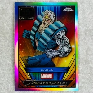 Cable Marvel Topps Chrome 2025 35th Anniversary Refractor Card #MA-23 - Picture 1 of 2