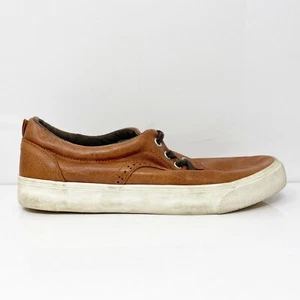 Old Navy Boys Classic Brown Leather Lace Up Low Top Oxford Dress Shoes Size 5 - Picture 1 of 12