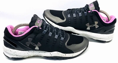 Under Armour Women's Sz 10 Ua Charged Stunner Black Pink Running Gym Shoe - Image 1 of 4