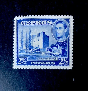 Cyprus 1938-51 sg156 Ultramarine GVI Lightly Mounted Mint - Picture 1 of 2