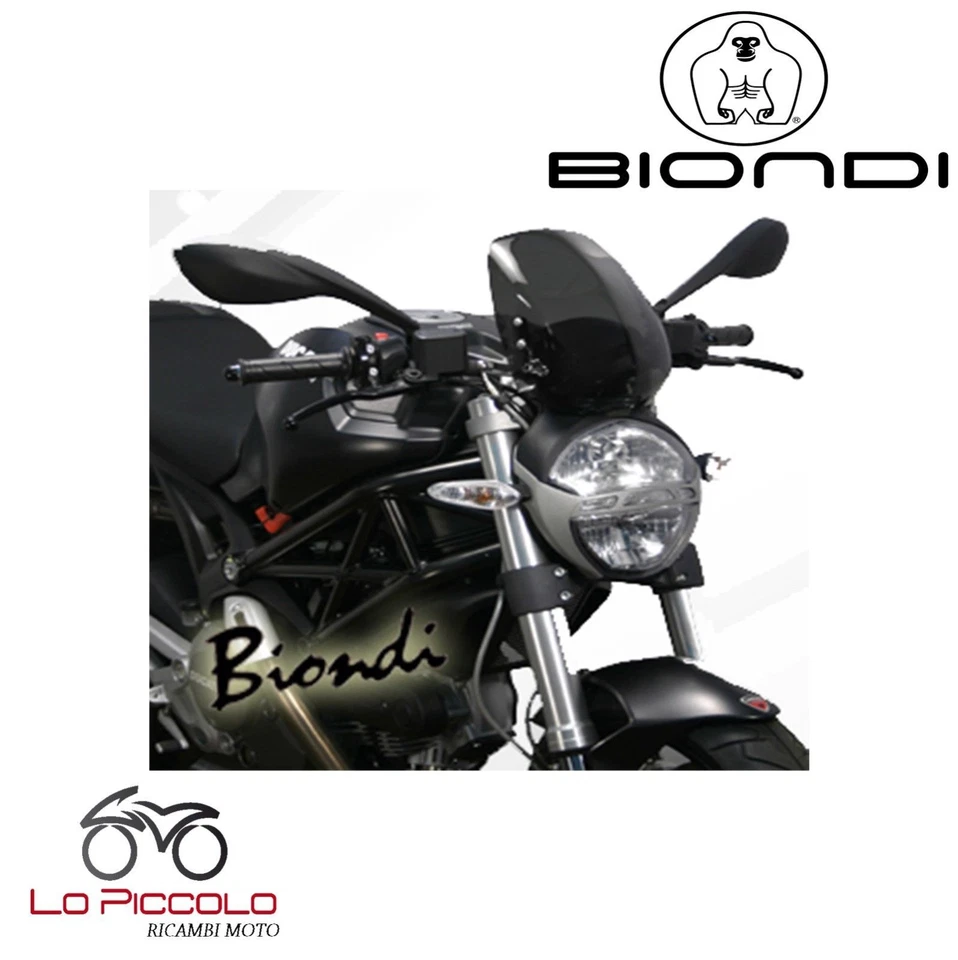 CUPOLINO BIONDI MOTO FUME' SCURO DUCATI MONSTER 696 2008 2009 2010 2011 2012 - Imagem 1 de 1