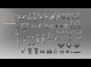 Miniature conversions kits Templars Accessories fantasy 32mm sci fi kit bashing - Picture 1 of 2